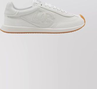Dolce & Gabbana leather and suede low-top sneakers