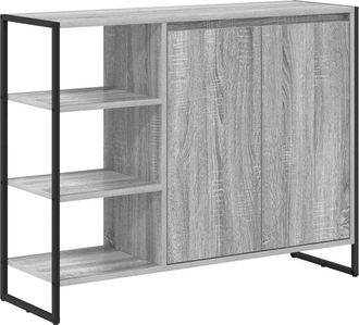 vidaXL Side Cabinet Grey Sonoma 96.5 x 30 x 75 cm Engineered Wood vidaXL