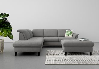Sit&more Ecksofa »Maggiore L-Form« wahlweise mit Kopfteilverstellung, Bettfunktion und Stauraum
