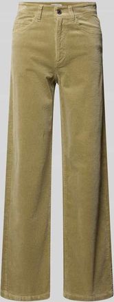 Marc O'Polo Denim Marc OPolo Denim Wide Leg Cordhose aus Baumwoll-Mix in Schilf, Größe 26/32