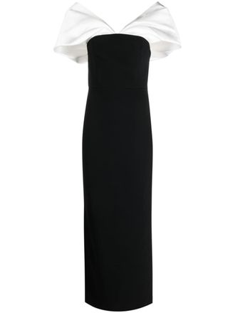 Solace London Dakota off-shoulder dress - Black