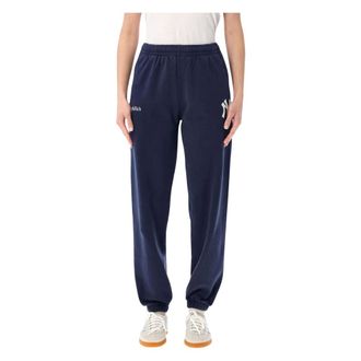Sporty & Rich Sweatpants, female, Blue, Size: XS Heritage Yankees Serif Sweatpant