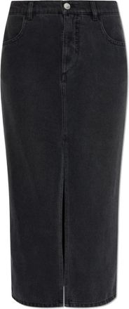 Isabel Marant Rokken, Dames, Zwart, M, Denim, Faharia Denim Rok