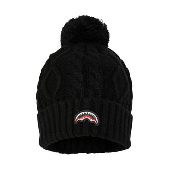 Sprayground Knit Puff Beanie - Dames - Hoeden - Zwart - ONE Size - Accessoires
