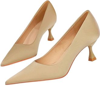 Generic Womens Satin High Heel Pumps Summer Casual Business Office Wedding Dress Shoes