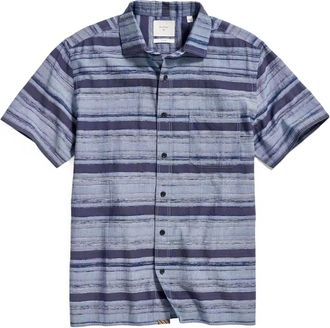 Billy Reid Mens Treme Block Shirt In Navy Blue
