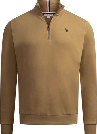 U.S.Polo Association heren half-zip trui USNiico van katoenmix