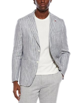 Isaia Linen & Silk-Blend Jacket