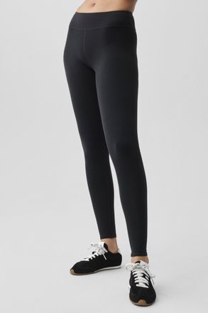 Alo | Airbrush Low-Rise Legging in Black, Size: Medium