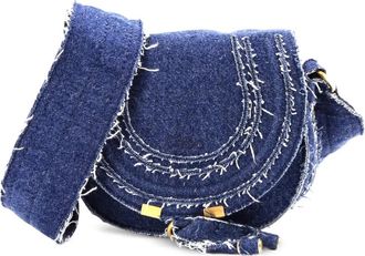 Chloé Marcie Denim Small crossbody bag - Blu