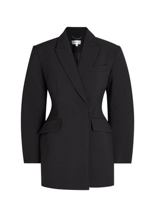 Ronny Kobo Jo Crepe Mini Jacket Dress - Black - M (UK12 / M)