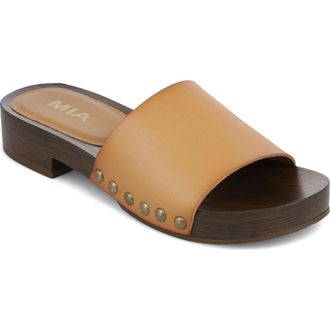 Mia Lanell Slide Sandal in Tan at Nordstrom, Size 9.5