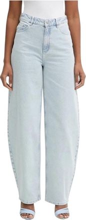 Gestuz Parwana Barrel Jeans - Dames - Loose Fit Jeans - Blauw - W28 - Katoen - Jeans