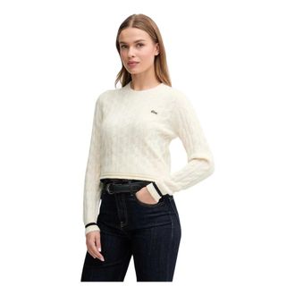 Lacoste Dames, Truien, Beige, Maat: L