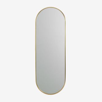Sklum Sklum - Espejo De Pared Ovalado En Metal Elsie Gold