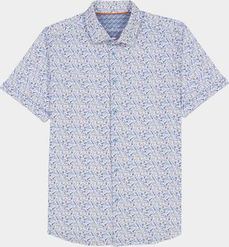 Robert Graham Mens Riptide Short-Sleeve Shirt
