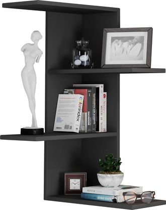 ebuy24 Ebuy24 - Colgante De Estante De Madera Vcm Estante De Ahorro De Espacio Dimensiones: Al. 77 X An. 45 X P. 45 Cm Colgante De Estante Elegante Estante D