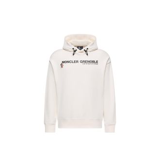 Moncler Moncler Logo Cotton Hoodie, Men, Grey, Size: Xl