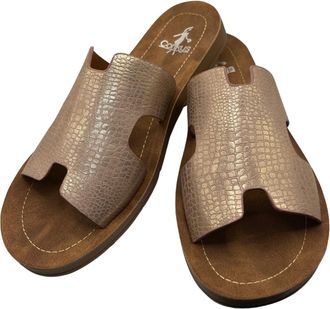 Corkys Women Bogalusa Sandal In Blush Croco