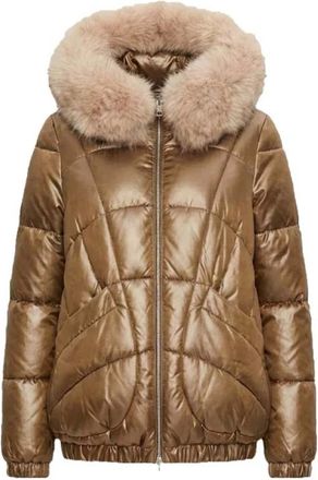 Geox Dames, Jassen, Bruin, Maat: XS Leer