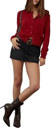 PacSun Marley Button Front Cardigan in Red at Nordstrom, Size X-Small