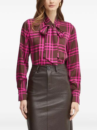 Liu Jo all-over print blouse - women - Polyester - 40 - Brown