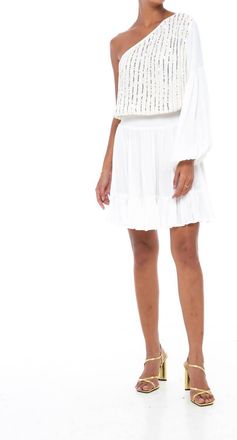 Skemo Evening Margarita Short Dress In White