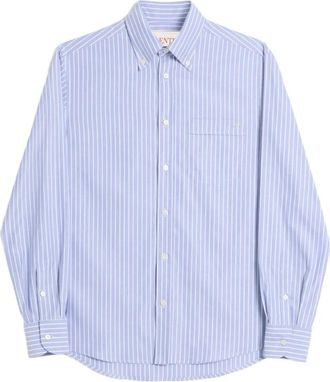 Valentino Garavani Overhemd met geborduurd logo - Blauw