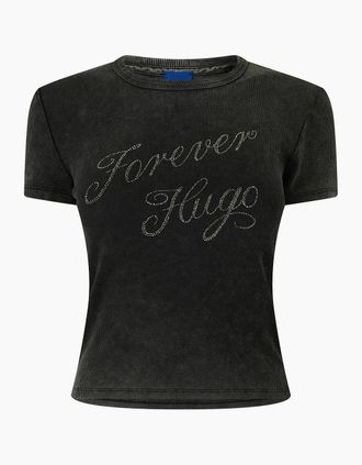 HUGO BOSS Womens Dever B 10257055 01 - Black - Size: 8/29in/30in