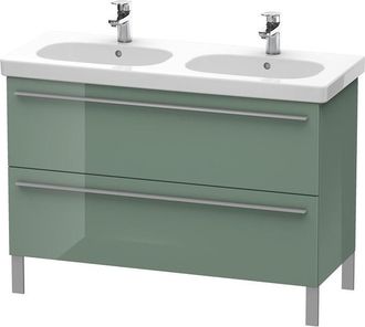 Duravit Duravit X-large Mueble De Pared 6518, 2 Extra&iacute;bles, 1150mm Para C&oacute;digo D 034812, Color (frente/cuerpo): Jade Laca Alto Brillo - Xl651800303