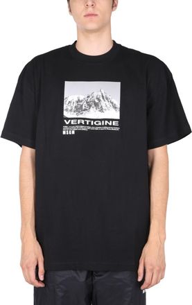 Msgm Black Crew Neck T-Shirt