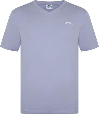 Slazenger Mens V Neck T-Shirt Dusty Lavender XXL