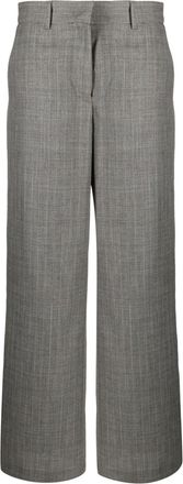 Msgm tailored wool trousers - women - Wool/Polyester - 40 - Grey