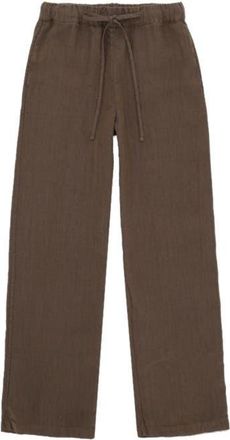Fortela Jaleh Drawstring Linen Trousers in Brown at Nordstrom, Size 40 Eu
