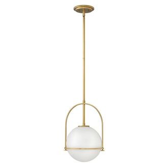 Netlighting Hinkley Somerset Globe Pendant Ceiling Light Heritage Brass in Yellow