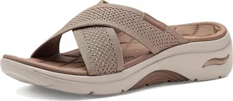 Skechers On-The-Go GO Walk Arch Fit 2.0 Sandals - Grace Womens Sandals Mocha : 11 B - Medium, Synthetic