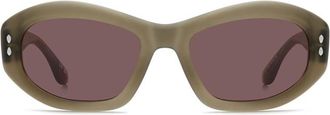 Isabel Marant IM 0237/S 3Y5/4S Womens Sunglasses Green Size 55