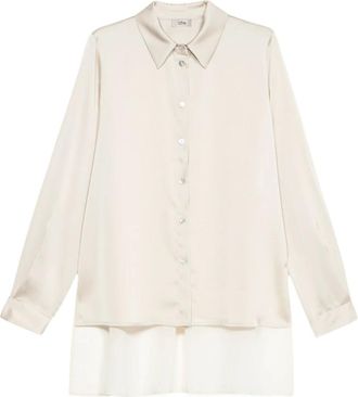 Oltre Mujer, Blusas y Camisas, Beige, Talla: S