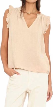 Xirena Bex Gauze Top In Rattan