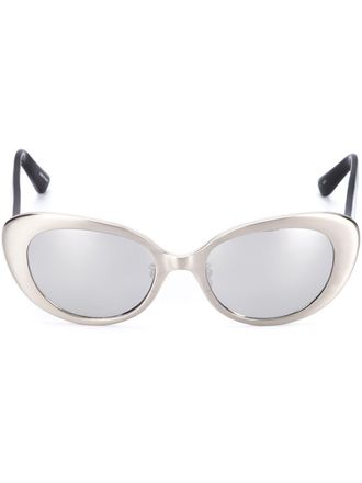 Linda Farrow cat eye sunglasses - Effetto metallizzato