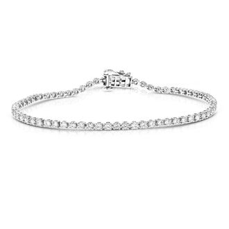 Vir Jewels 2 cttw Lab Grown Diamond Tennis Bracelet in 14K White Gold 7 Inch For Women