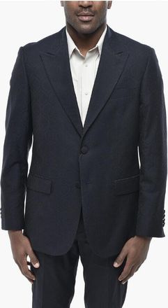 Etro Cotton-Blend Jacquard Jacket with Floral-Print Lining size 50