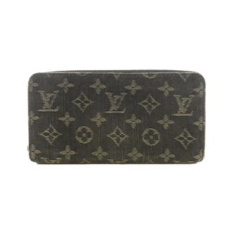 Louis Vuitton Monogram Denim Black Monogram Denim Long Wallet (Bi-Fold) (Pre-Owned)