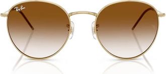 Ray-Ban ROUND REVERSE Brown Gradient Round Unisex Sunglasses RBR0103S 001/CB 55