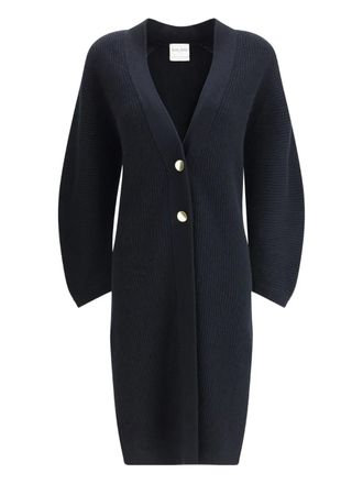 Forte_Forte Cardigan lungo a coste - Blu