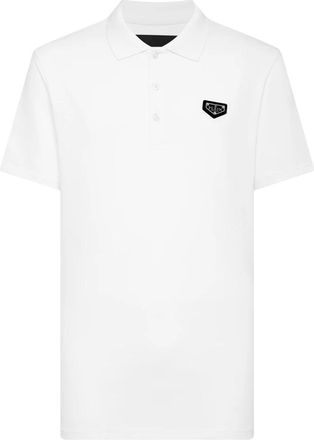 Philipp Plein Slim Fit Polo Shirt SS - Heren - Polos - Wit - 3XL - Katoen - Tops