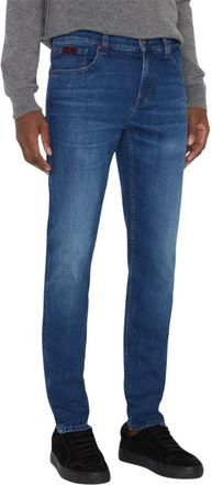 7 For All Mankind Stijlvolle Slim-fit Jeans - Heren - Slim Fit Jeans - Blauw - W34 - Katoen - Jeans
