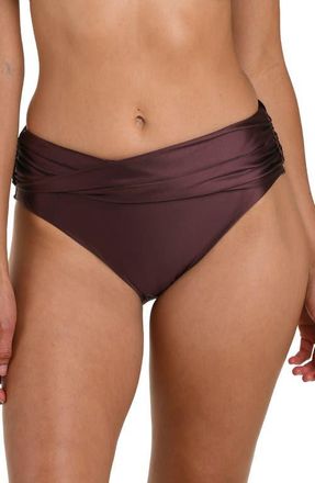 La Blanca Earth Twisted Bikini Bottoms in Truffle at Nordstrom, Size 16