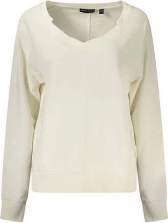 North Sails Long-sleeved V-neck Sweatshirt - female - North Sails - Sweatshirts - White - 2XL - Sweatshirts & Hoodies