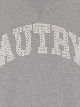 Autry Mens Cotton Sweatshirt With Logo Grey Sweatshirts Sweater